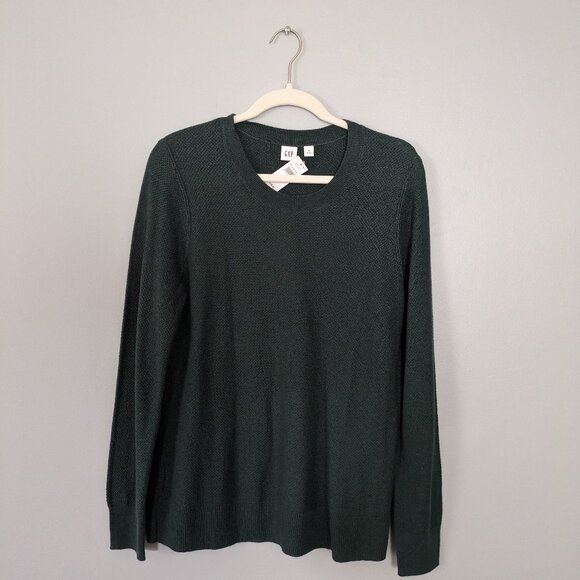 NWT Gap dark green long sleeve sweater - Picture 1 of 5